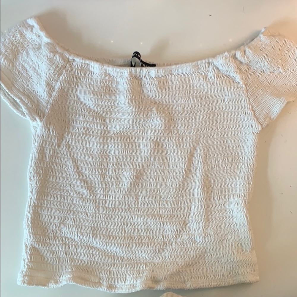 White Brandy Melville crop top